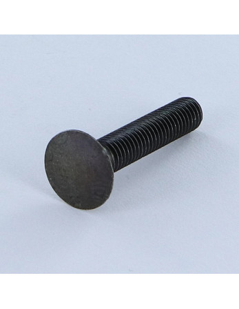 Vis métaux Tête fraisée Non fendue M5X27 Acier zingué noir Diamètre de tête: 11