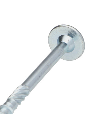 Vis bois TEKOR Tête disque TORX T40 Pointe antifendage type 17 8X100 Filetage partiel Acier zingué