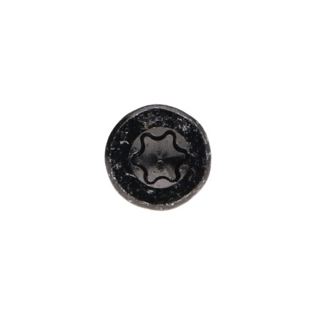 1 x Vis bois TEKOR Tête fraisée Cranté 4.5X30 TORX T25 Acier zingué noir Filetage total Pointe antifendage type 17