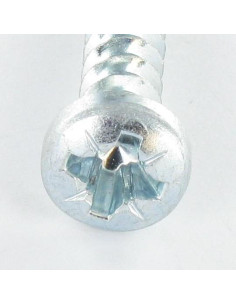 Vis pvc Tête cylindrique TC Pozi 6X29 Filet 40 RUSPER GREY 2
