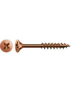 Vis Spax Tête fraisée Pozi N°2 5X100 Filetage partiel ACBRU
