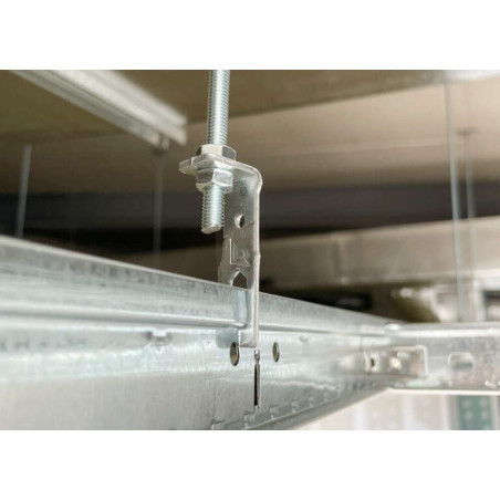 SUSPENTE ANGLE FAUX PLAFOND 5 Acier zingué
