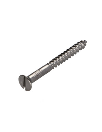 Vis bois Laiton chrome Tête fraisée Fendue 5X30