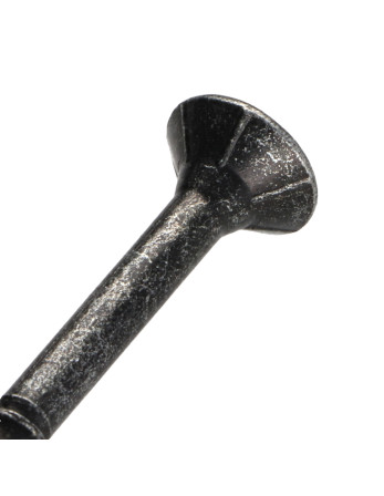 Vis bois TEKOR Tête fraisée Cranté 6X70 Filetée sur 42 TORX T30 Acier zingué noir Pointe antifendage type 17