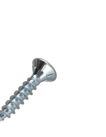 Vis bois TEKOR Tête fraisée Cranté 3.5X20 TORX T15 Acier zingué Filetage total Pointe antifendage type 17