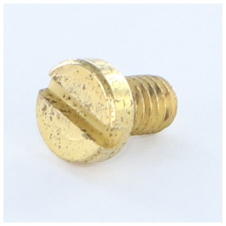 1 x Vis métaux Tête cylindrique TC Fendue M4X6 Acier laitonne