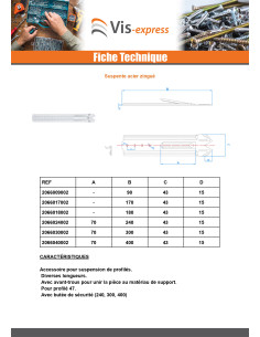 Suspente Longueur 90 Acier zingué 2
