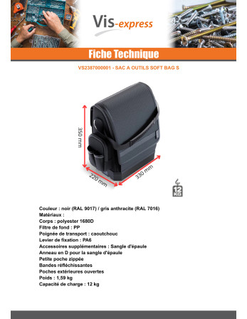 SAC à OUTILS SOFT BAG S