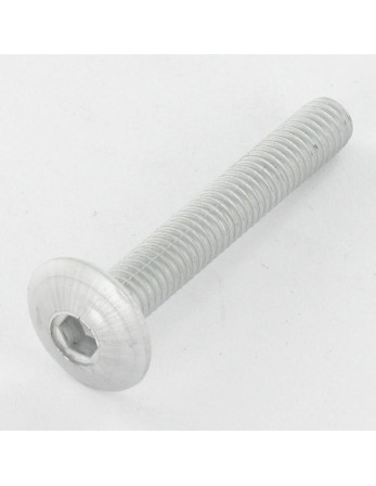 Vis Poelier M6X35 Filetée sur 9 Clé de 4 HC4 Acier zingué