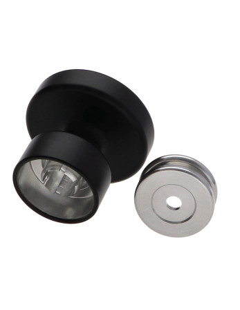 Patère décoratif Aluminium Noir avec fixation multi-matériaux L'ATTACHANTE