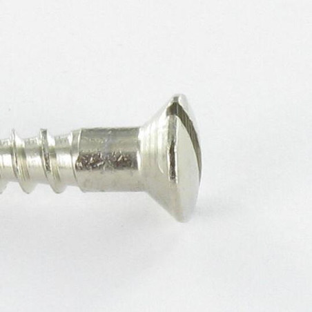 1 x Vis bois Laiton chrome Tête fraisée bombée TFB Fendue 6X60