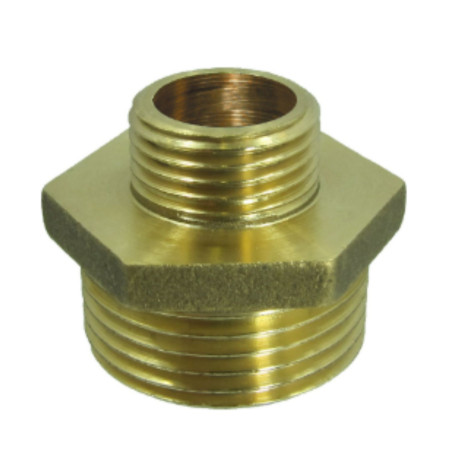 1 x Mamelon réduit Figure 245 pour joint plat Mâle / Mâle renforcé 45x55 (1"3/4) X 50x60 (2") Laiton