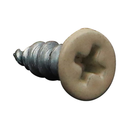 1 x Vis pvc 30 Tête fraisée Phillips 4.3X13 Autoperceuse Acier zingué RAL1015 ivoire clair