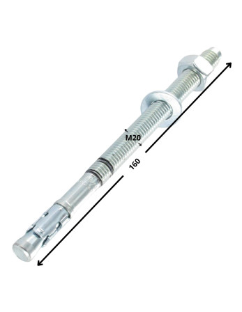 Goujon Ancrage R-XPTIIIZP M20X160 Acier zingué RAWLPLUG