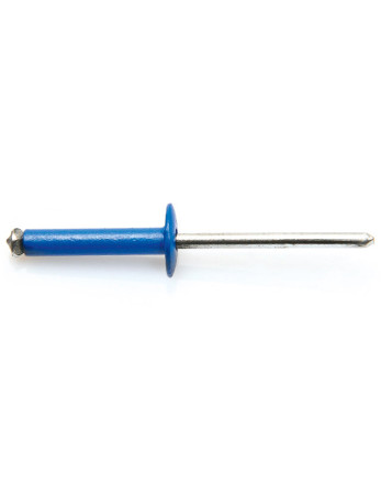 Rivet aveugle éclate GOSTAR Aluminium Tige acier Tête large 4X16 Bleu