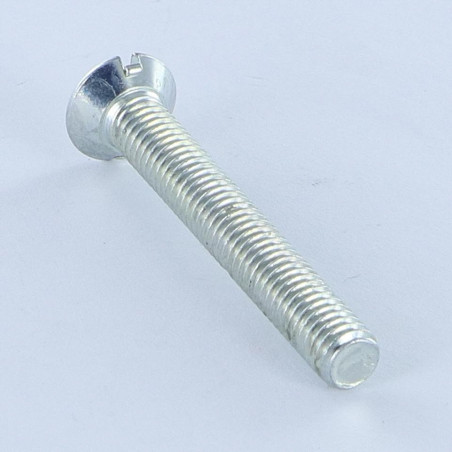 1 x Vis métaux Tête fraisée Fendue M2.5X8 Acier brut microvis