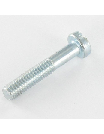 Vis métaux Tête cylindrique TC Fendue M4X27 Filetée sur 14 Acier zingué