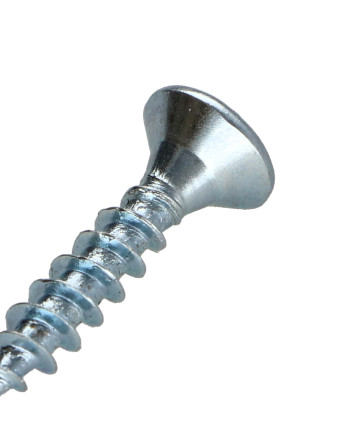 VBA Vis bois agglo Tête fraisée Pozi N°2 3.5X17 Filetage total Acier zingué