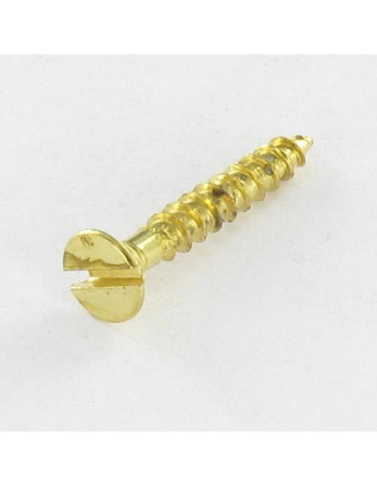 VBA Vis bois agglo Tête fraisée Fendue 3X20 Acier laitonne microvis