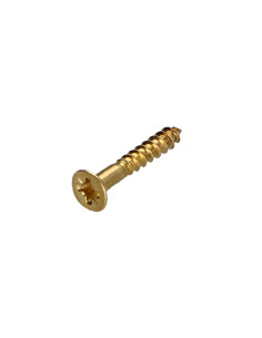 Vis bois Tête fraisée Pozi N°1 2.5X16 Acier laitonne...