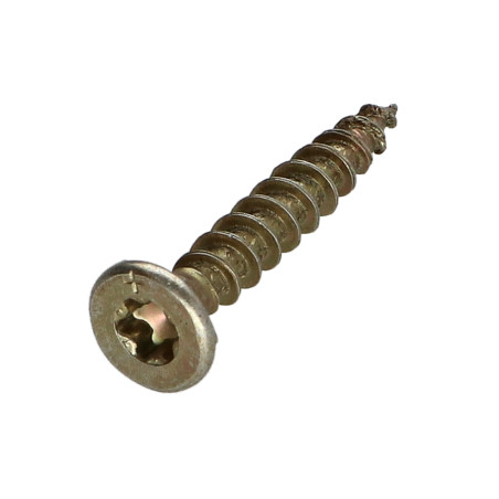1 x VBA3 Tête fraisée Cranté 4.5X30 TORX T20 Bichromaté