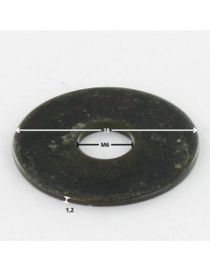 Rondelle Plate M6X18X1.2 L Acier brut 2