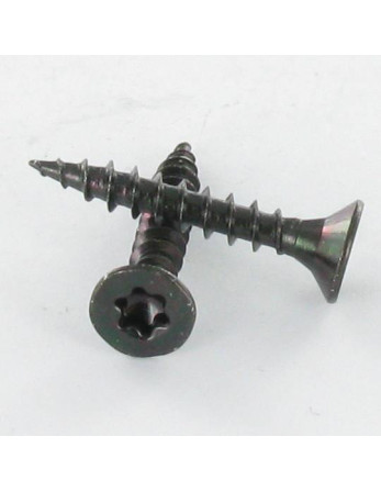 VBA Vis bois agglo Tête fraisée TORX T20 4X30 Acier zingué noir