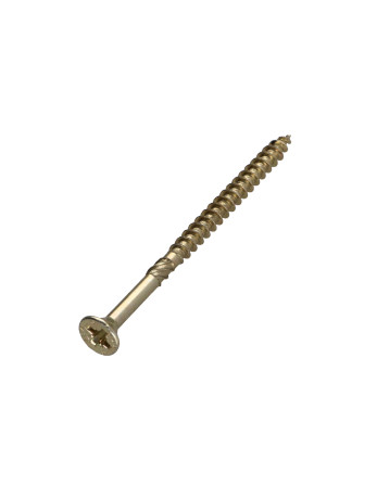 VBA3 Tête fraisée Pozi 4.5X40 Filetage partiel Bichromaté