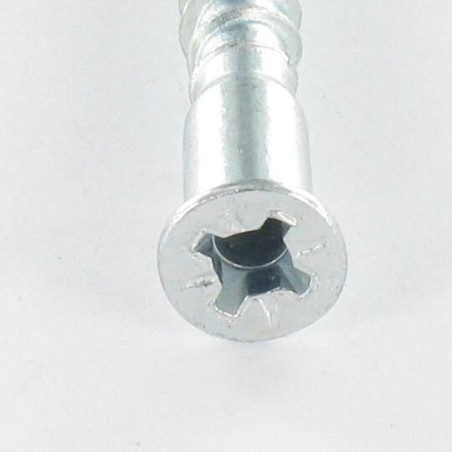 1 x Vis d'assemblage confirmat Tête fraisée Pozi N°3 7X70 SS Cranté Acier zingué