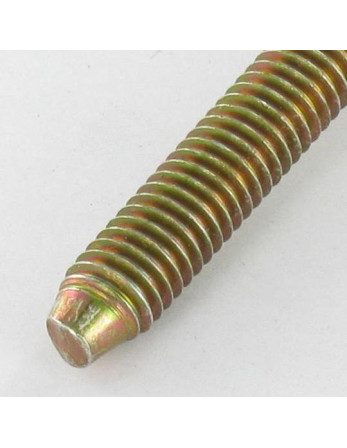 Vis Poelier Hexagonale creuse M6X47 Filetée sur 32 Bout conique Bichromaté