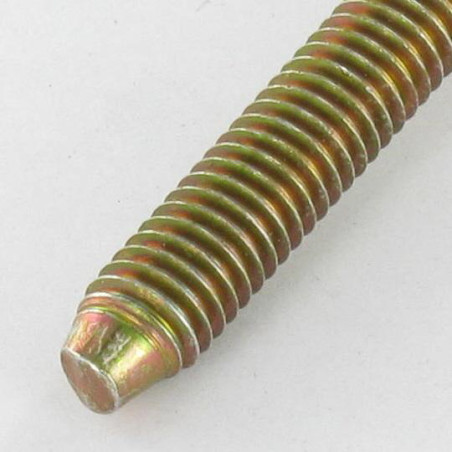 1 x Vis Poelier Hexagonale creuse M6X47 Filetée sur 32 Bout conique Bichromaté