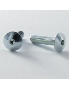 Vis Poelier Clé de 4 HC4 M6X16 Cranté SOUS Tête Acier zingué