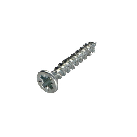1 x VBA Vis bois agglo Premium Tête fraisée Pozi N°2 3.5X17 Acier zingué