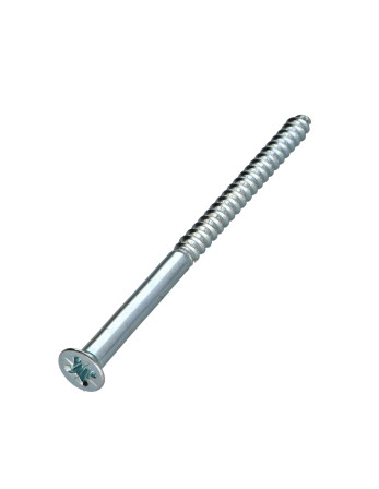 Vis bois Tête fraisée Pozi N°3 6X100 Acier zingué