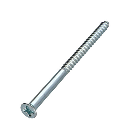 1 x Vis bois Tête fraisée Pozi N°3 6X100 Acier zingué