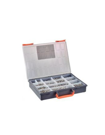 Assortiment de 1664 VBA Vis bois agglo Tête fraisée Pozi + Embout Inox A4