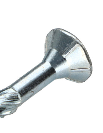 Vis charpente TEKOR Tête fraisée Cranté TORX T40 8X80 Filetée sur 50 Pointe antifendage type 17 Acier zingué