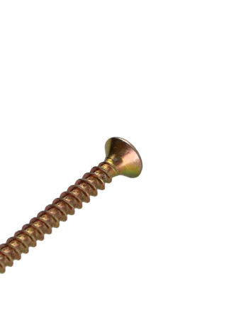 VBA Vis bois agglo Tête fraisée Pozi N°1 3X30 Filetage total Bichromaté microvis