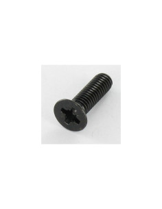 Vis métaux Tête fraisée Pozi N°3 M6X12 Acier zingué noir