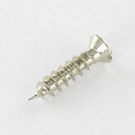 1 x VBA Vis bois agglo Tête fraisée Fendue 3.2X14 Diamètre de tête: 4.7 Acier nickelé