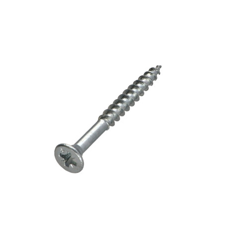 1 x VBA3 Tête fraisée Pozi 6X60 Filetage partiel Acier zingué