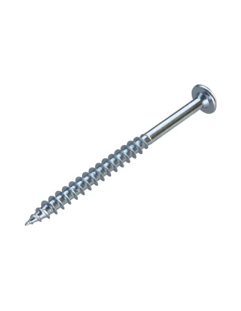 Vis DORMANT 7X90 Filetée sur 60 TORX T30 Acier zingué Diamètre de tête: 15