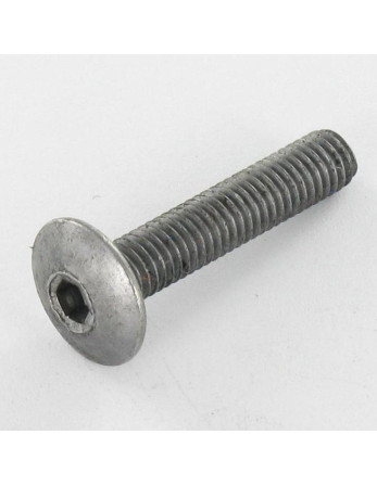 Vis Poelier Clé de 4 HC4 M6X35 Diamètre de tête: 10 Acier brut