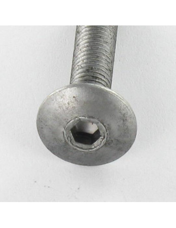 Vis Poelier Clé de 4 HC4 M6X35 Diamètre de tête: 10 Acier brut