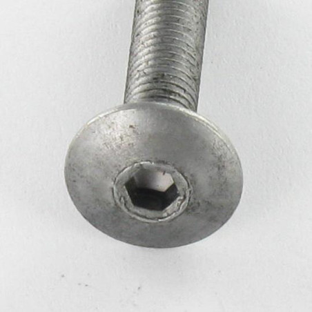 1 x Vis Poelier Clé de 4 HC4 M6X35 Diamètre de tête: 10 Acier brut