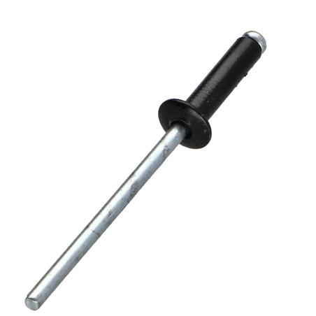 1 x Rivet aveugle Aluminium Tige acier 3.2X12 Epaisseur de serrage 7 à 9 Tête Ronde Standard Noir