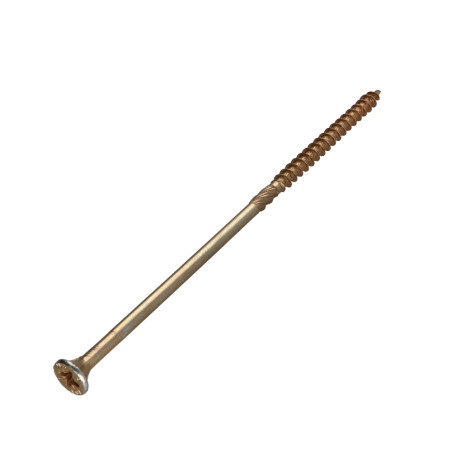 1 x VBA3 Tête fraisée Pozi 6X160 Filetage partiel Bichromaté