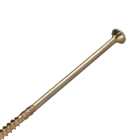 1 x VBA3 Tête fraisée Pozi 6X160 Filetage partiel Bichromaté