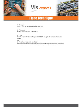 KIT +FILET RAPPORTE M12X18 Pas de 175