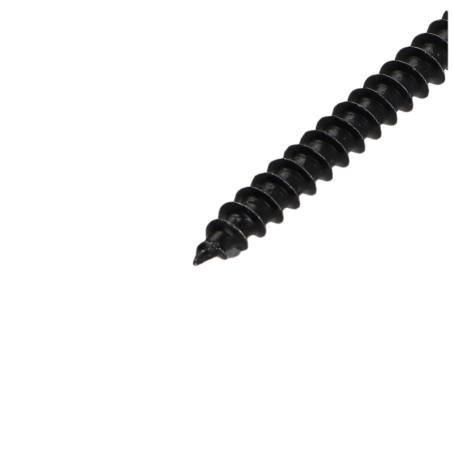 1 x VBA Vis bois agglo Tête ronde TR Pozi N°2 4X35 Acier zingué noir